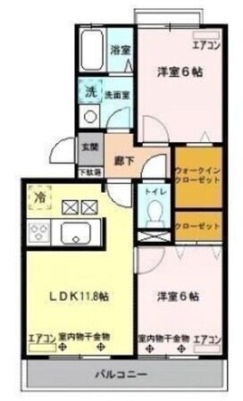 グリーンヒルズの物件間取画像